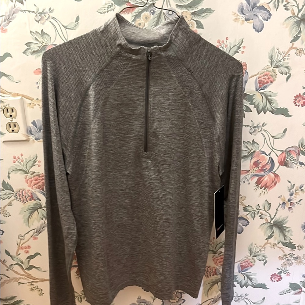 Gray Quarter-Zip Pullover - Men’s Lululemon size Large, NWT